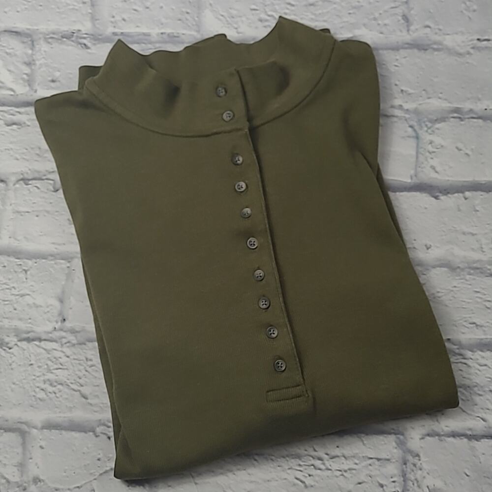 Natural Reflections Olive Green Henley size 2X